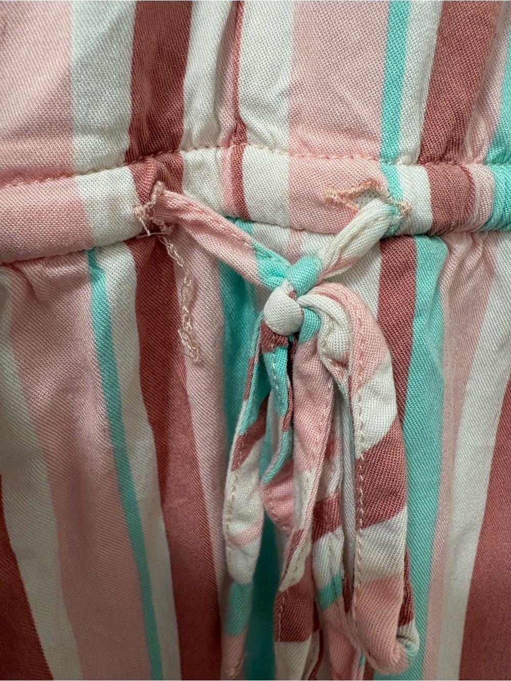 torrid Pink Multi-Striped V-Neck Drawstring Tunic - Picture 3 of 8